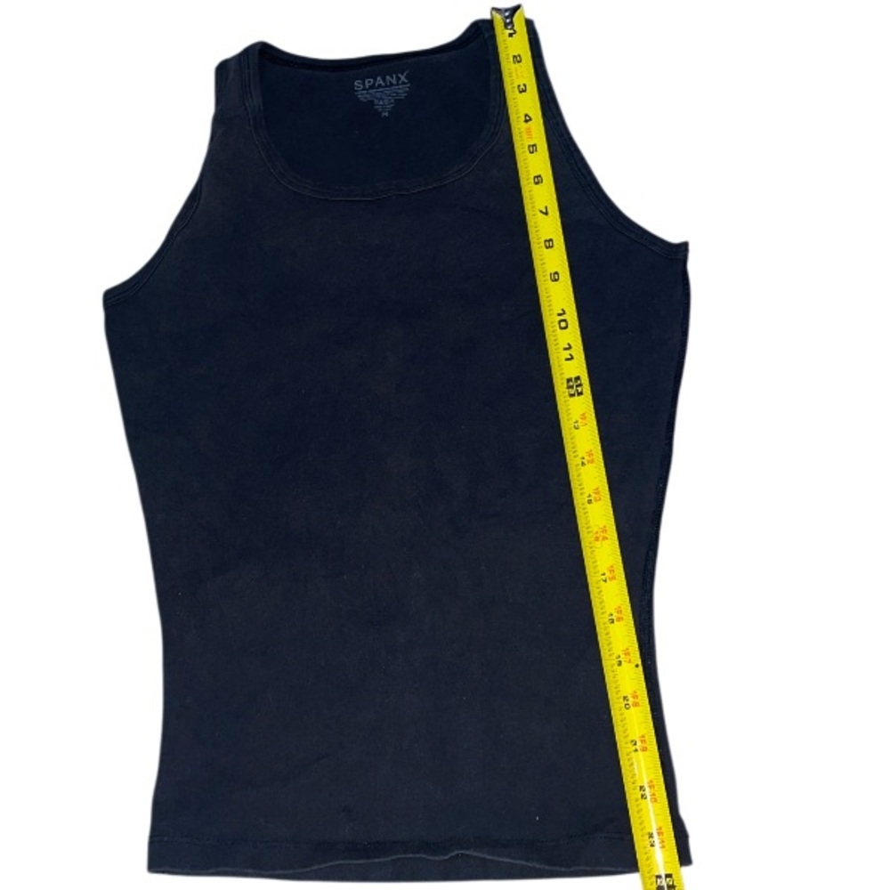 Spanx Cotton Compression Undershirt Washed Black … - image 7